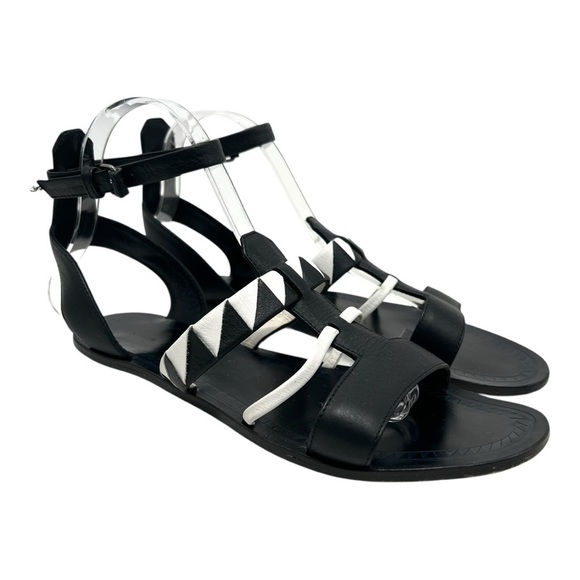 Proenza Schouler Leather Two Tone Gladiator Ankle Strap Sandals Women’s 38 - Picture 15 of 15